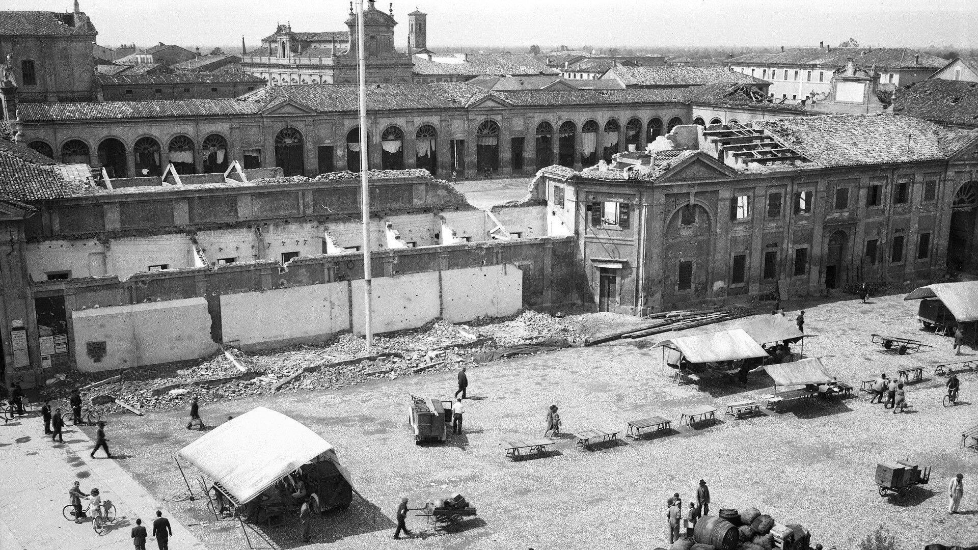 80° Liberazione - Pavaglione bombardato