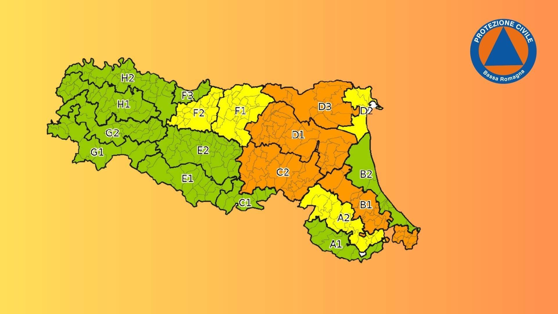 Immagine: Allerta arancione 18 luglio 2023
