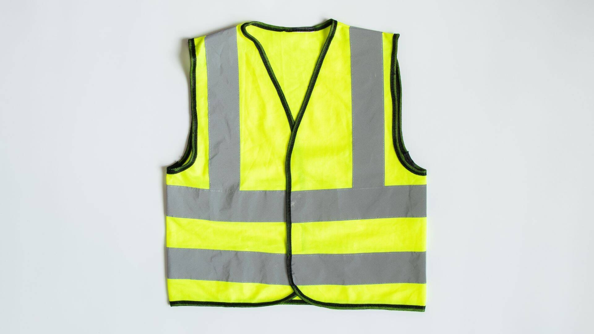 foto di un giubbotto catarifrangente giallo