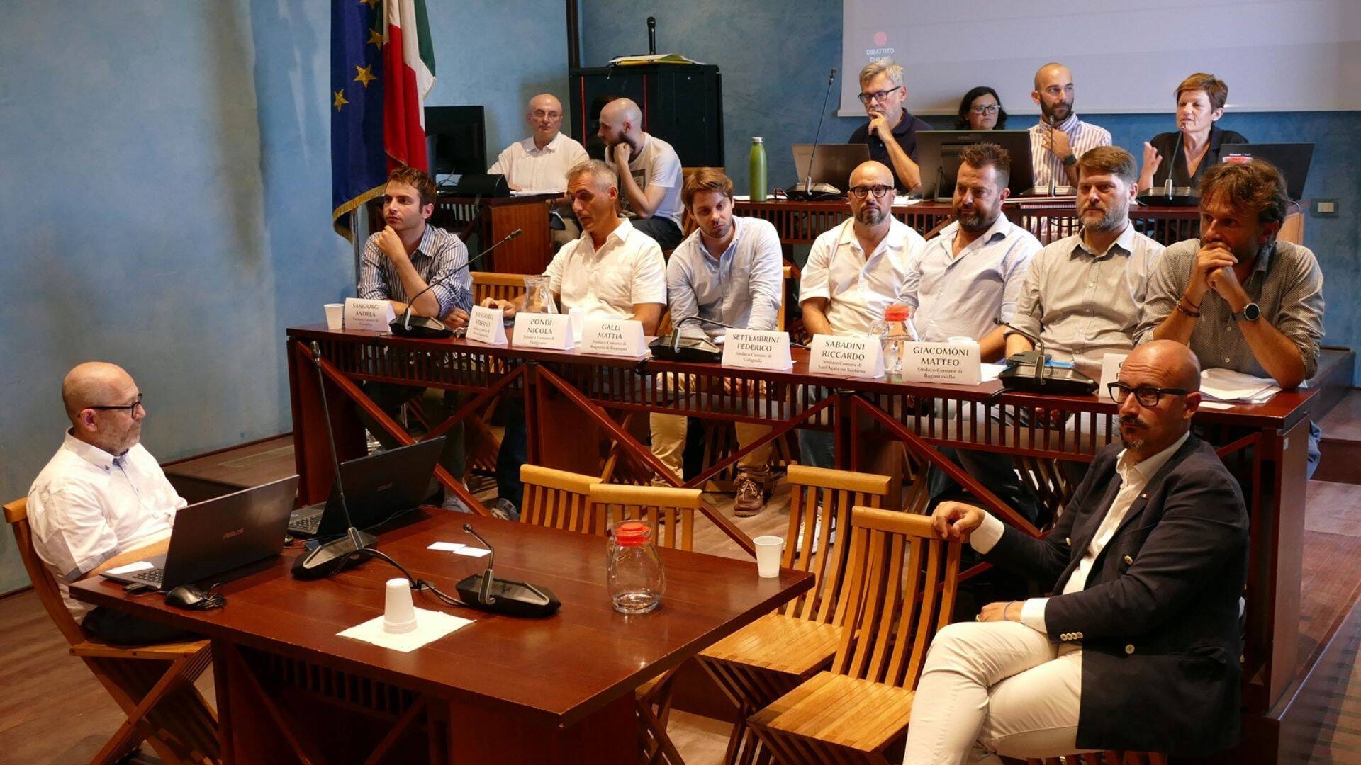 foto dei componenti della Giunta dell'Unione dei Comuni della Bassa Romagna 2024-2029
