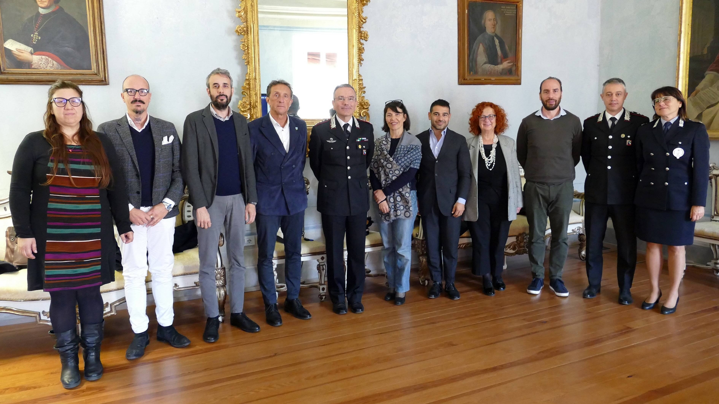 La giunta incontra il nuovo comandante provinciale dei Cc, colonnello Andrea Lachi, 9 novembre 2023 