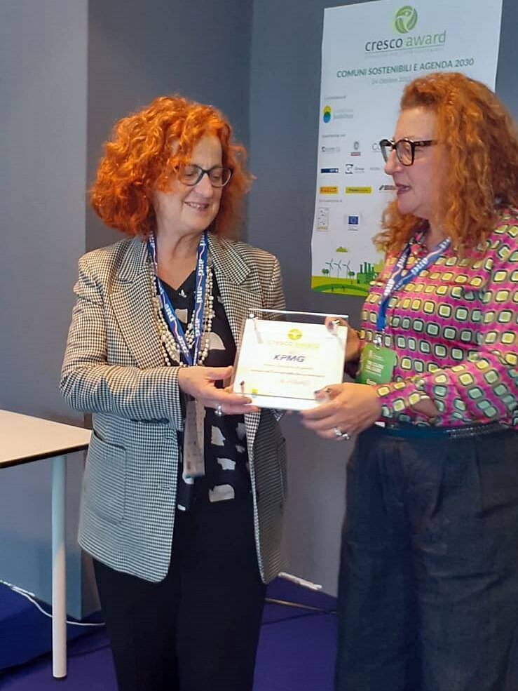 La sindaca Paola Pula ritira il premio, 24 ottobre 2023 
