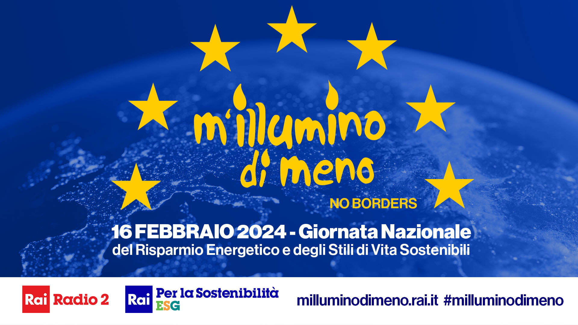 Immagine: m'illumino di meno 2024 - testata
